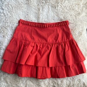 Rhode Elinor Berry Bubble Hem Skirt Size Large